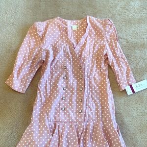 Cute pink and white B.G.B LTD dress, NWT!!